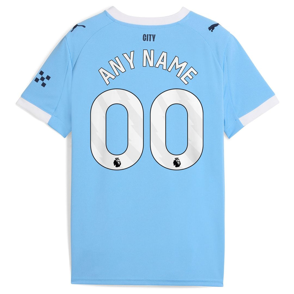 Manchester City Puma Youth 2025/26 Away Replica Custom Jersey - Black