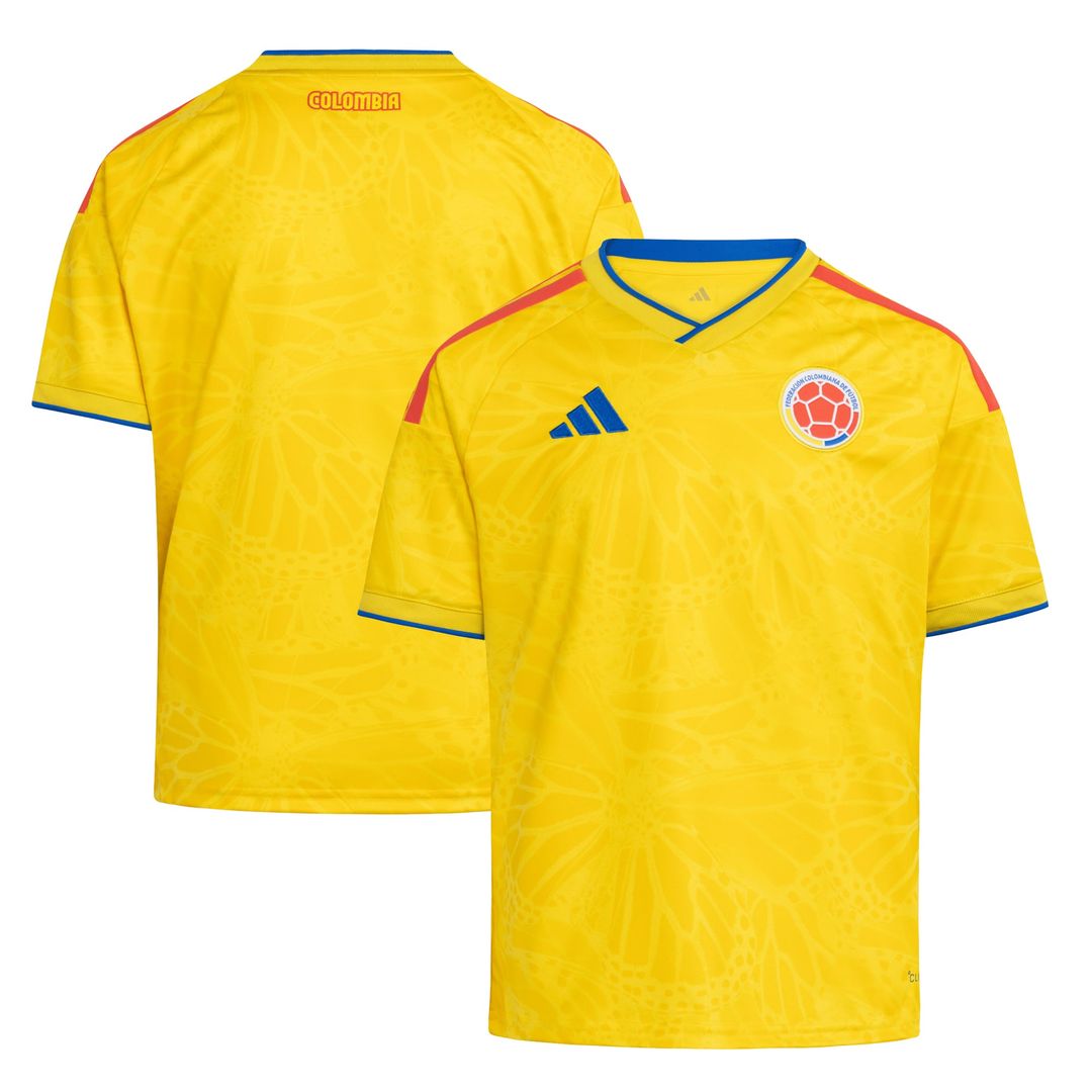 Colombia National Team adidas Youth 2026 Home Replica Jersey - Yellow