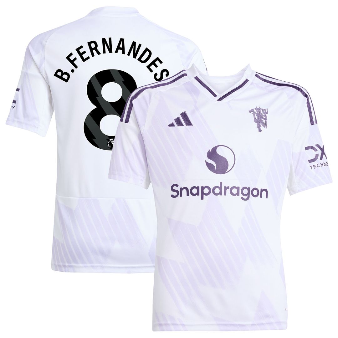 Bruno Fernandes Manchester United adidas Youth Home 2025/26 Replica Player Jersey - Red