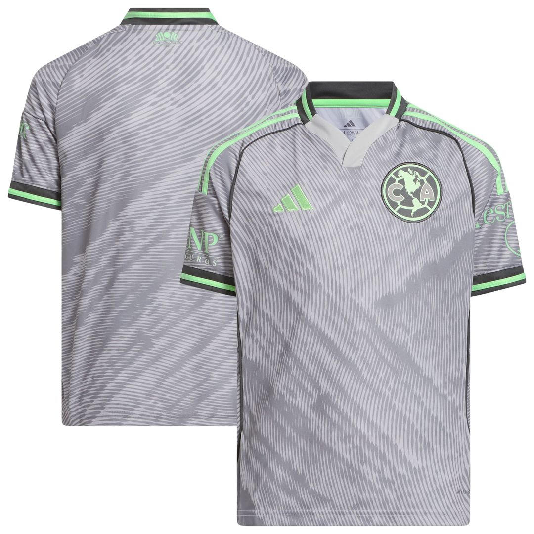 Club America adidas Youth 2025 Third Replica Jersey - Gray