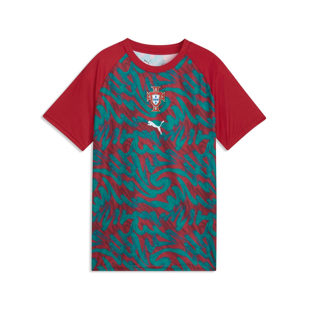 Portugal National Team Puma Youth Pre-Match Jersey - Red