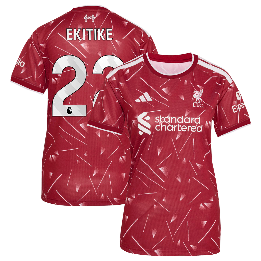 Hugo Ekitike Liverpool adidas Women's 2026/27 Home Replica Jersey - Red