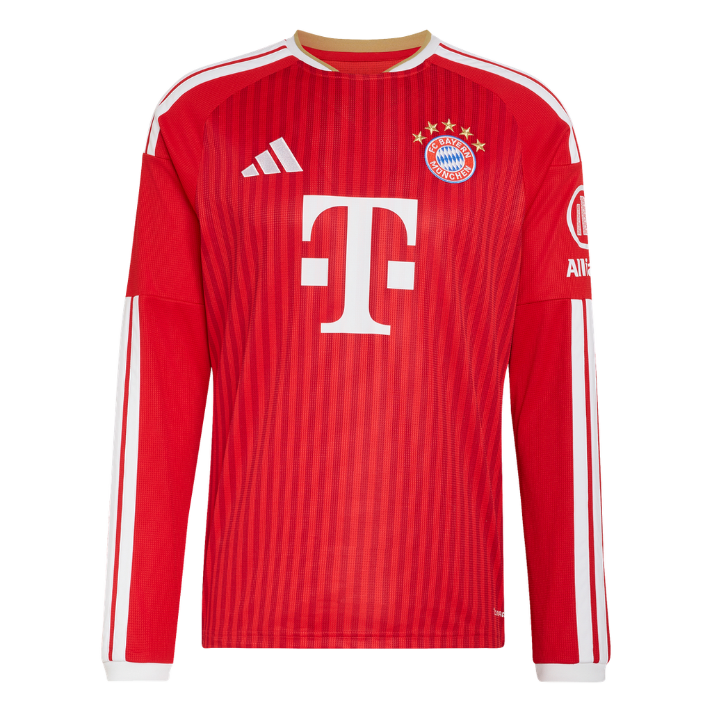 Bayern Munich adidas 2026/27 Home Replica Long Sleeve Jersey - Red