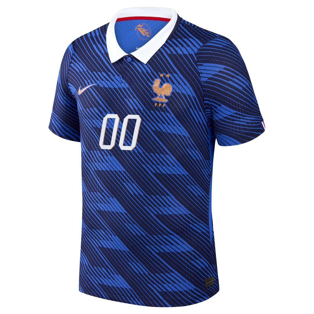 France National Team Nike 2026 Home Match Authentic Custom Jersey - Blue