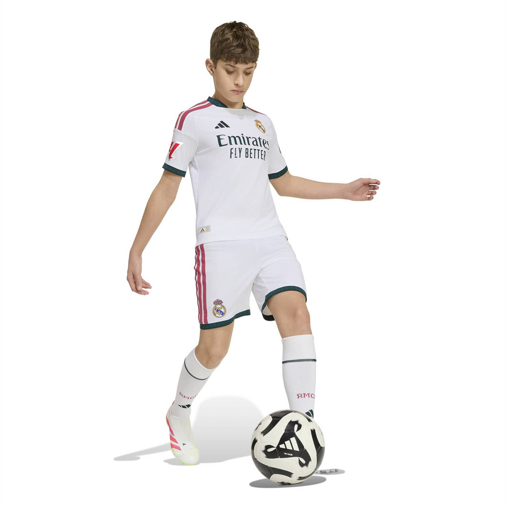 Real Madrid adidas Youth 2026/27 Home On-Field Authentic Patch Jersey - White