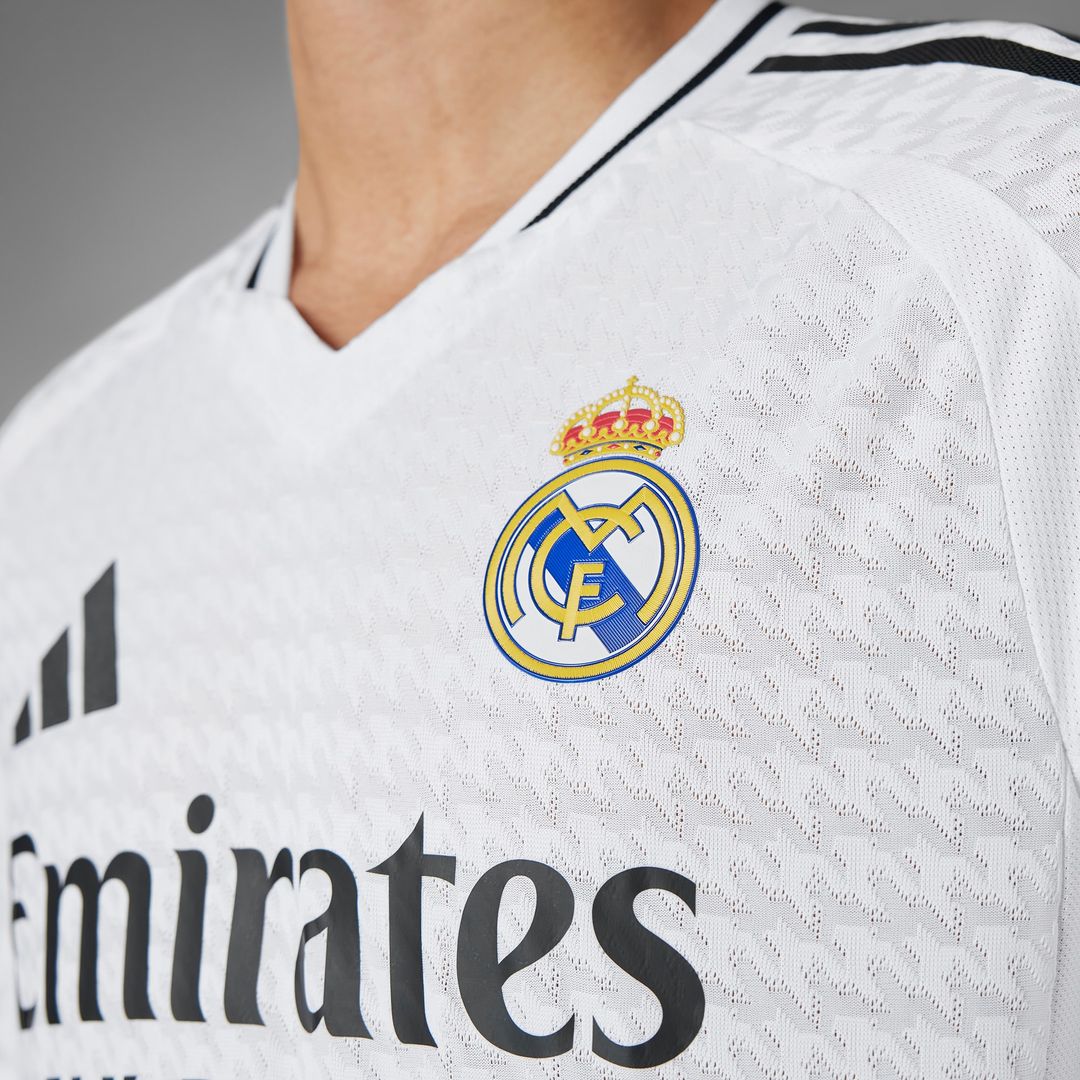 Real Madrid adidas Originals 2024/25 Third Authentic Custom Jersey - Charcoal