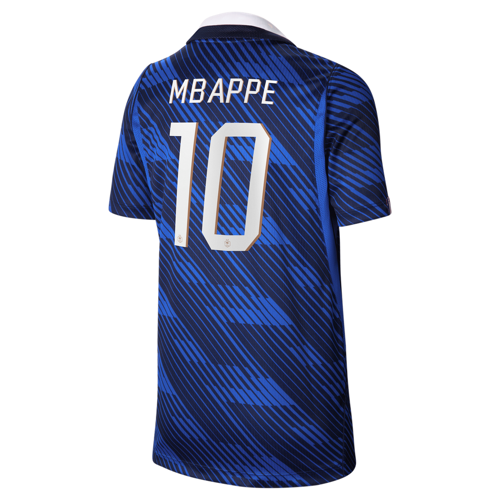 Kylian Mbappé France National Team Nike Youth 2026 Home Stadium Replica Jersey - Blue
