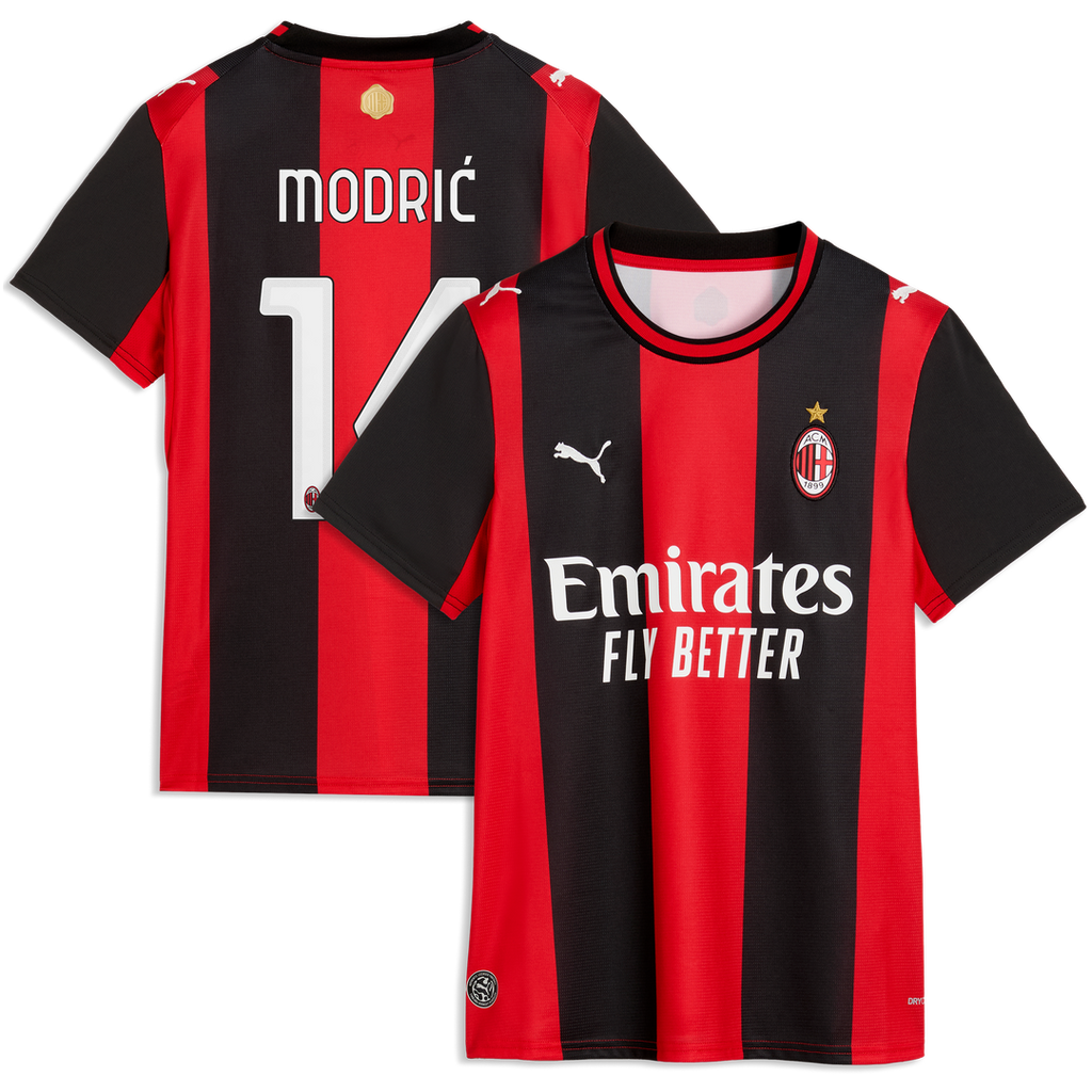 Luka Modrić AC Milan Puma Women's 2026/27 Home Replica Jersey - Black/Red