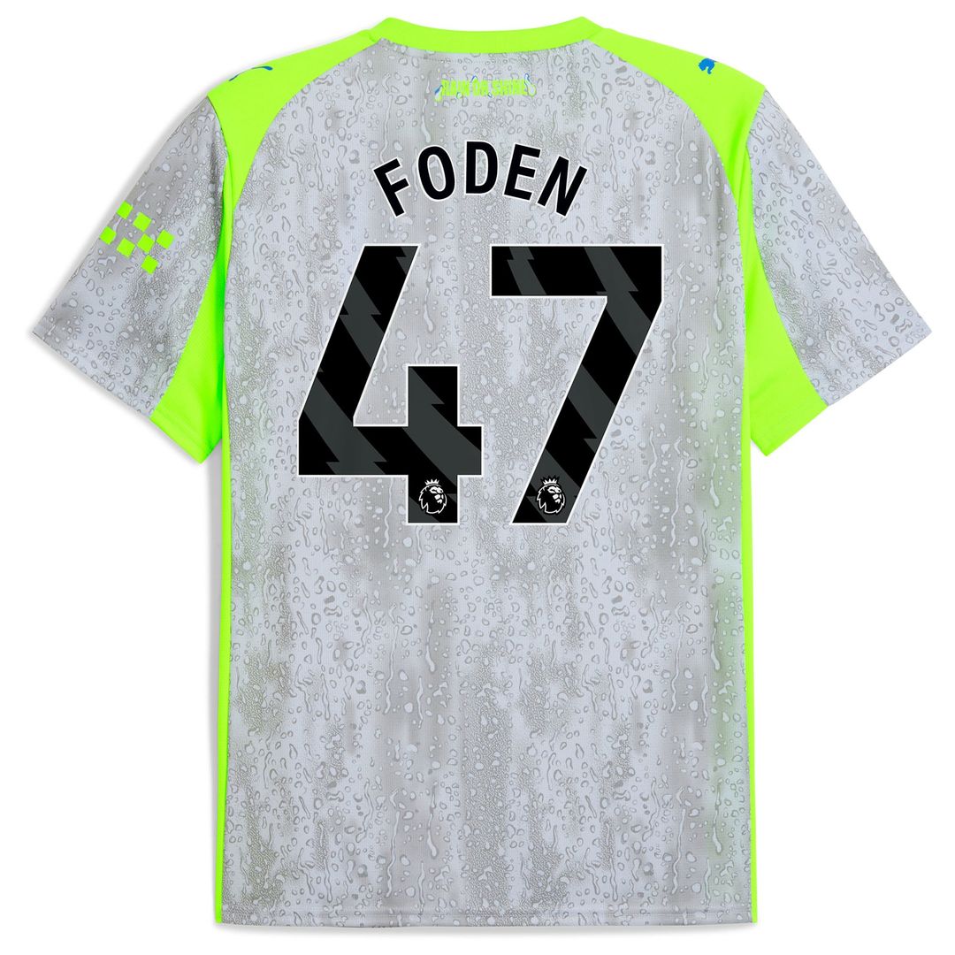 Phil Foden Manchester City Puma 2025/26 Away Replica Player Jersey - Black