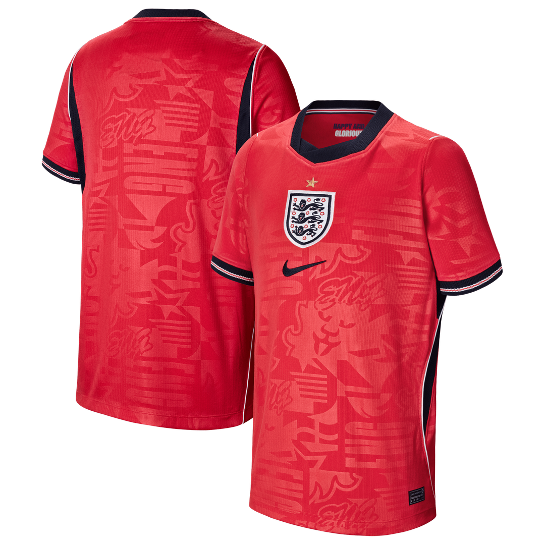 England National Team Nike Youth 2026 Away Stadium Replica Jersey - Red