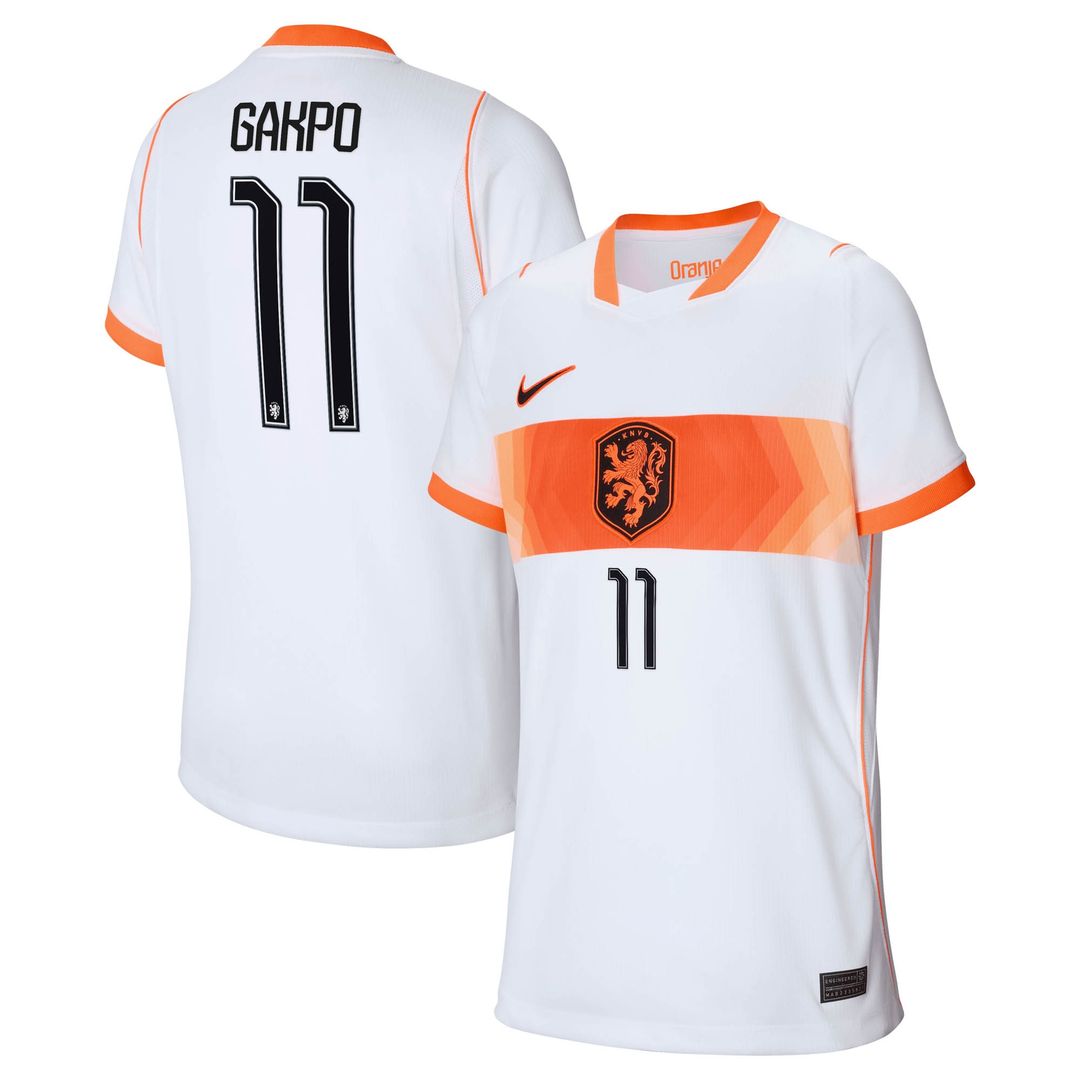 Cody Gakpo Netherlands National Team Nike Youth 2026 Home Stadium Replica Jersey - Orange
