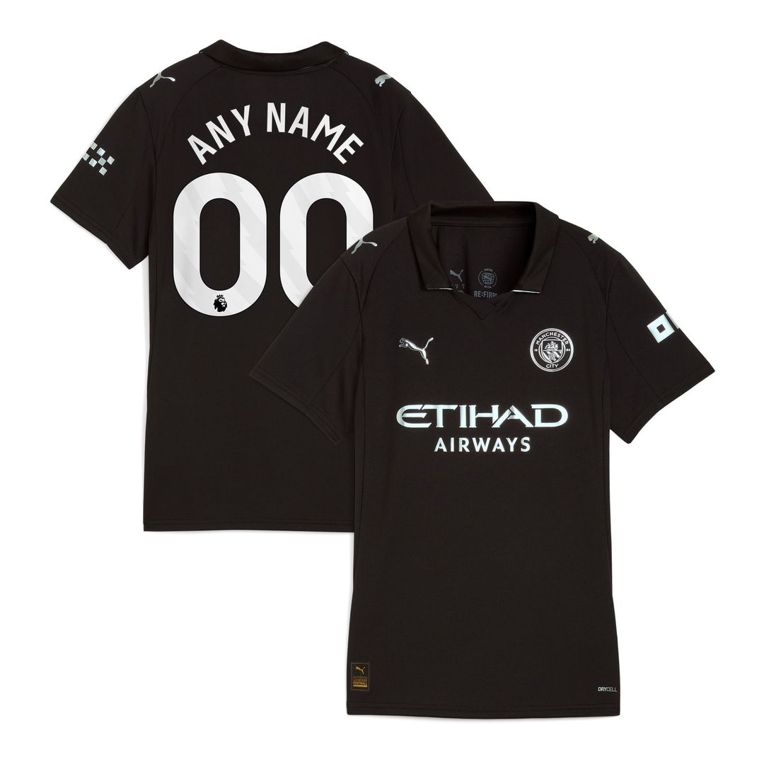 Manchester City Puma Women's 2025/26 Home Replica Custom Jersey - Sky Blue