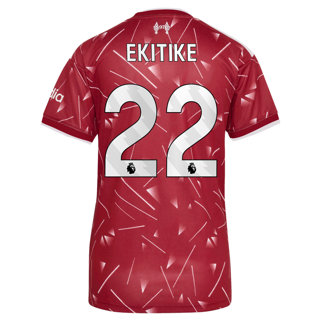 Hugo Ekitike Liverpool adidas Women's 2026/27 Home Replica Jersey - Red