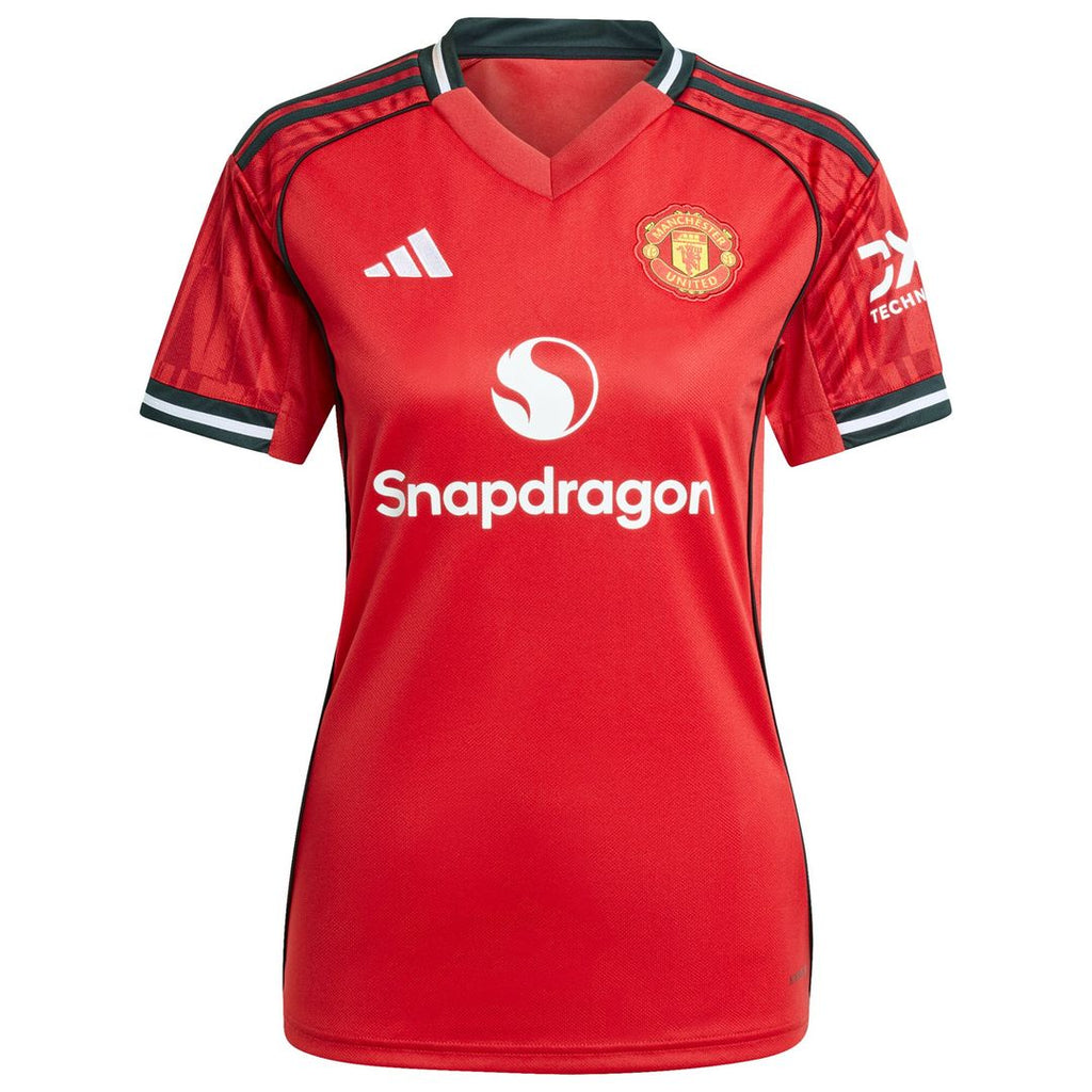 Manchester United adidas Women's Home 2025/26 Custom Replica Jersey - Red