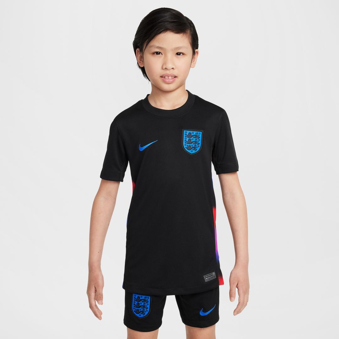 England Women's National Team Nike Youth 2025/26 Away Replica Jersey - Black
