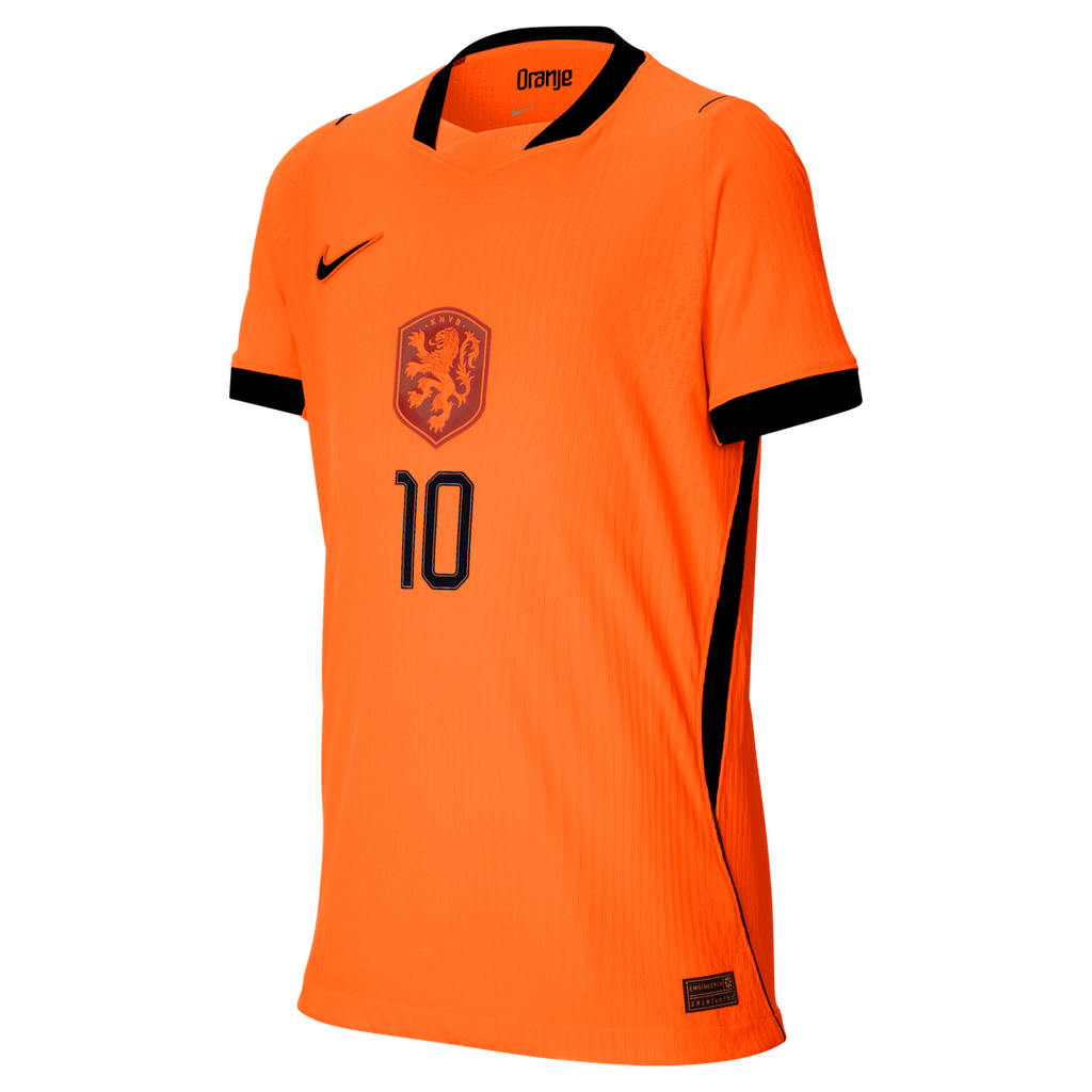 Frenkie de Jong Netherlands National Team Nike Youth 2026 Home Match Authentic Jersey - Orange