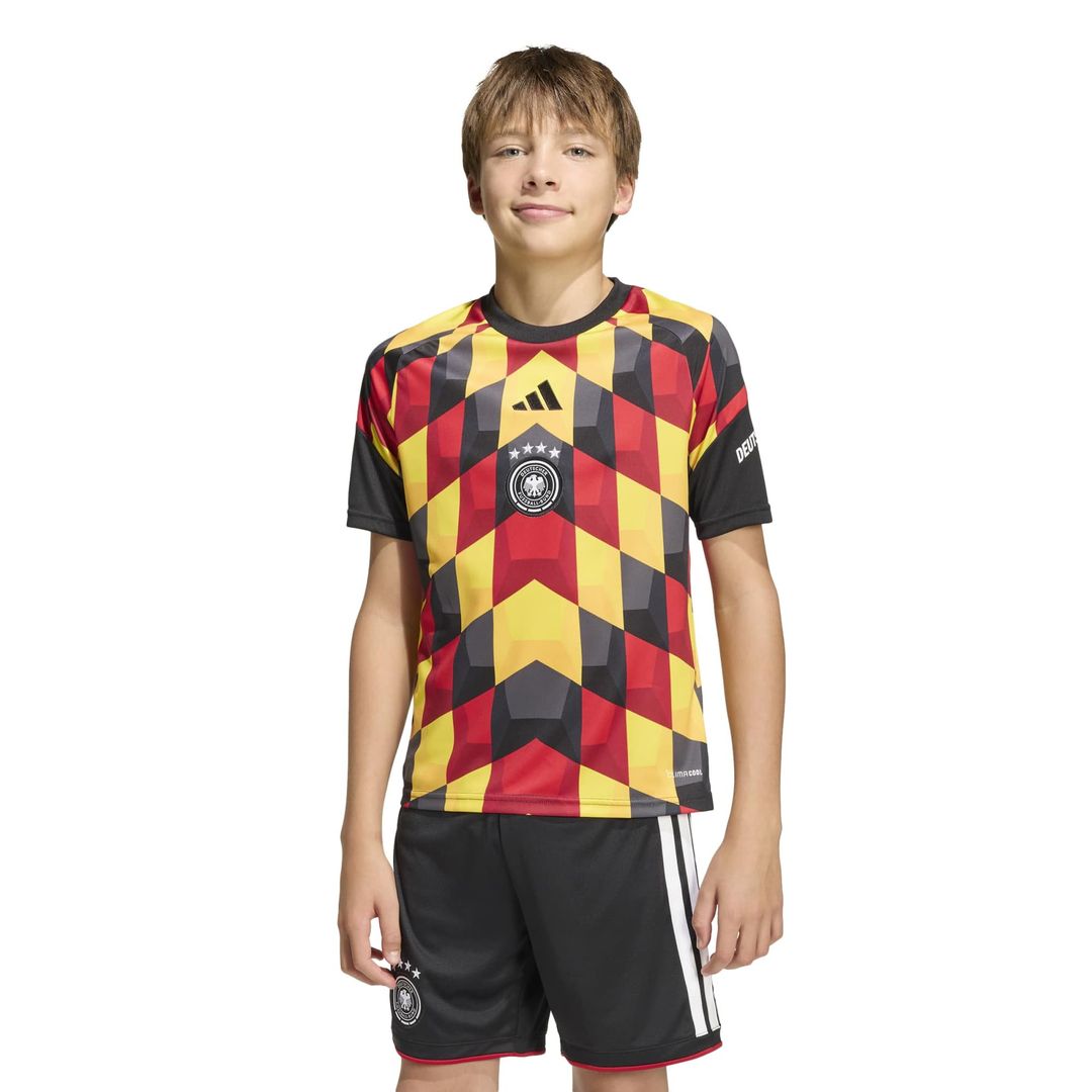 Germany National Team adidas Youth 2026 Pre-Match Top - Turquoise