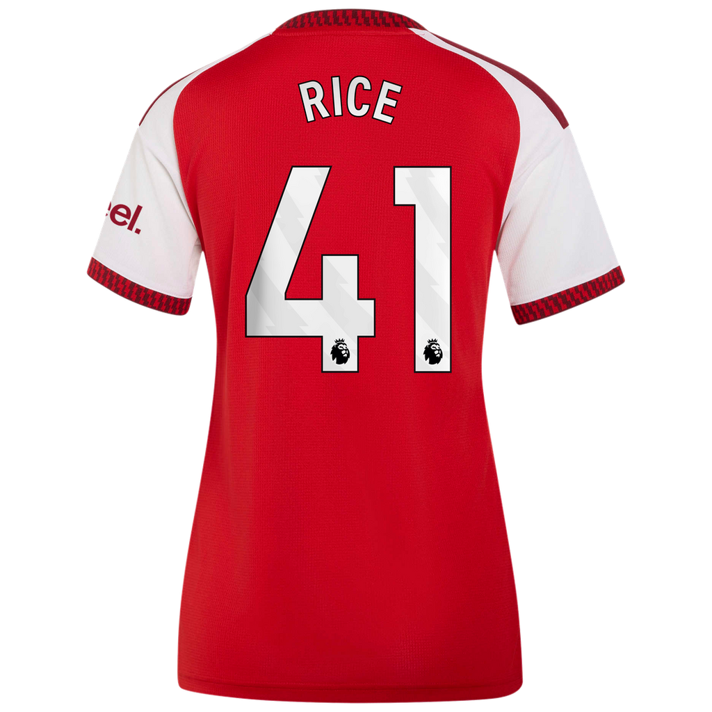 Declan Rice Arsenal adidas Women's 2026/27 Home Home Replica Jersey - Red