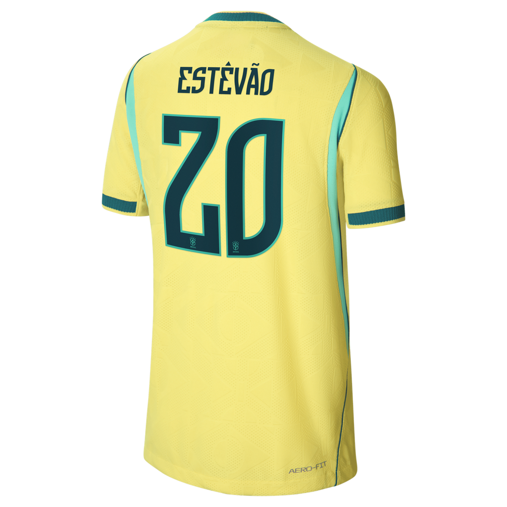 Willian Brazil National Team Nike Youth 2026 Home Match Authentic Jersey - Yellow