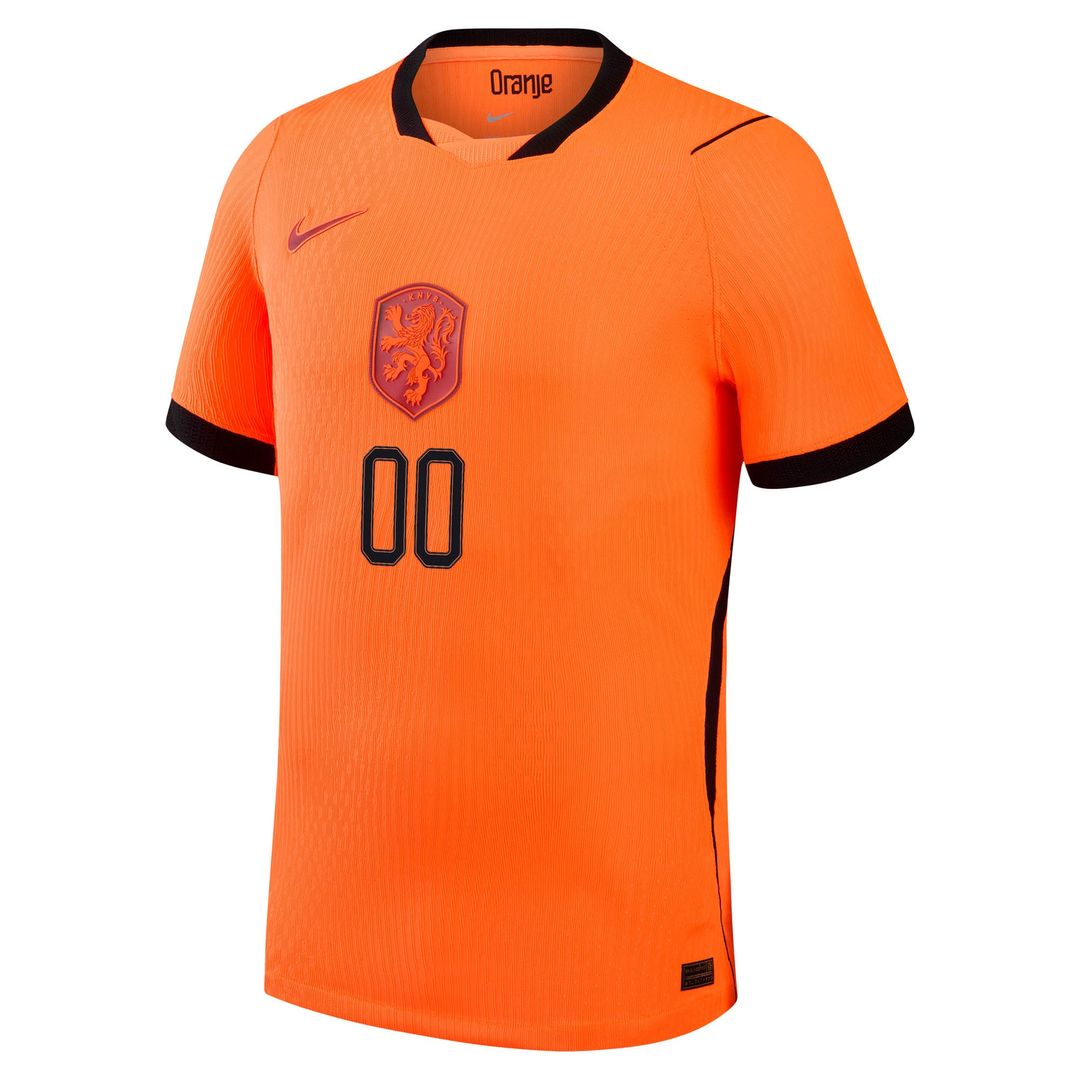 Netherlands National Team Nike 2026 Home Match Authentic Custom Jersey - Orange