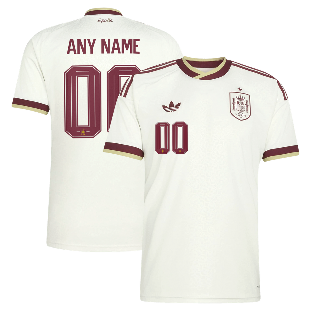 Spain National Team adidas 2026 Away Replica Custom Jersey - White