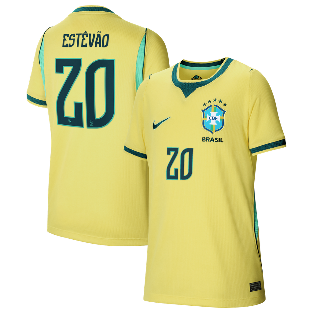 Willian Brazil National Team Nike Youth 2026 Home Stadium Replica Jersey - Yellow
