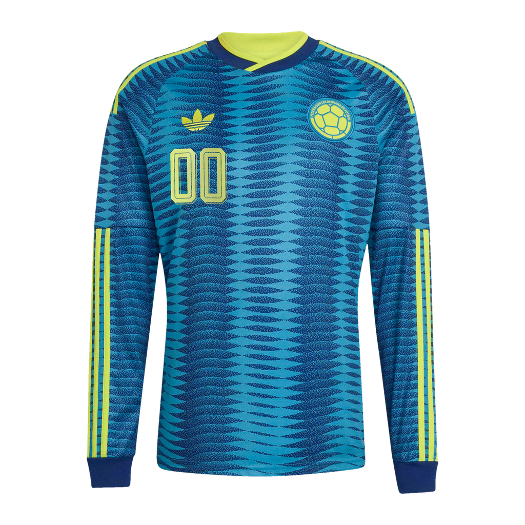 Colombia National Team adidas 2026 Home Replica Long Sleeve Custom Jersey - Yellow