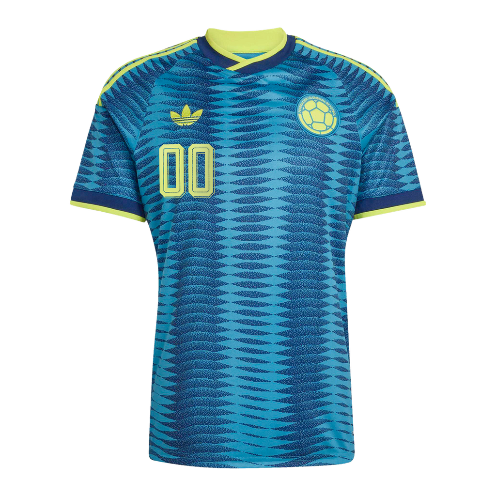 Colombia National Team adidas 2026 Away Replica Custom Jersey - Turquoise