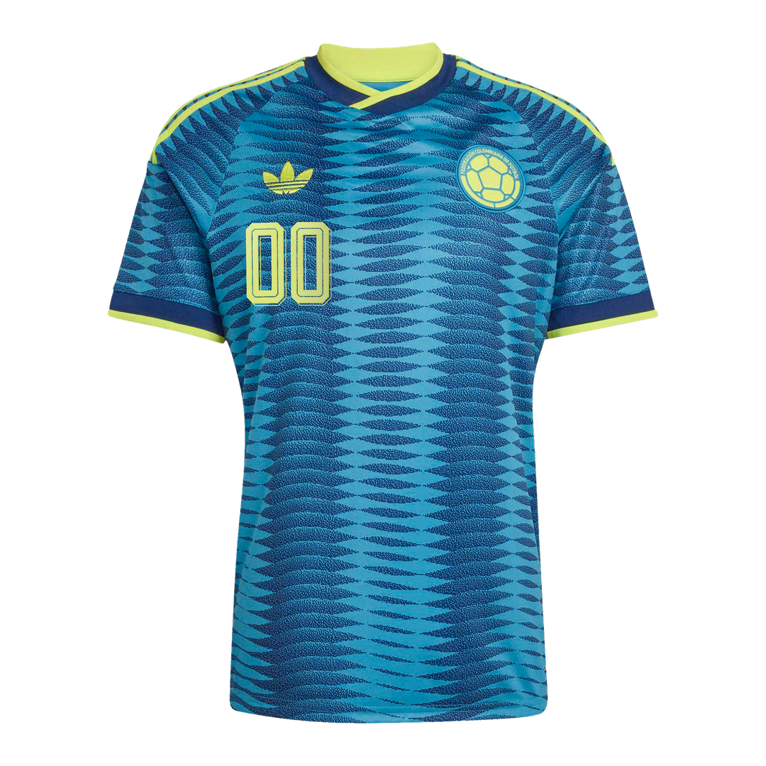 Colombia National Team adidas 2026 Away Replica Custom Jersey - Turquoise
