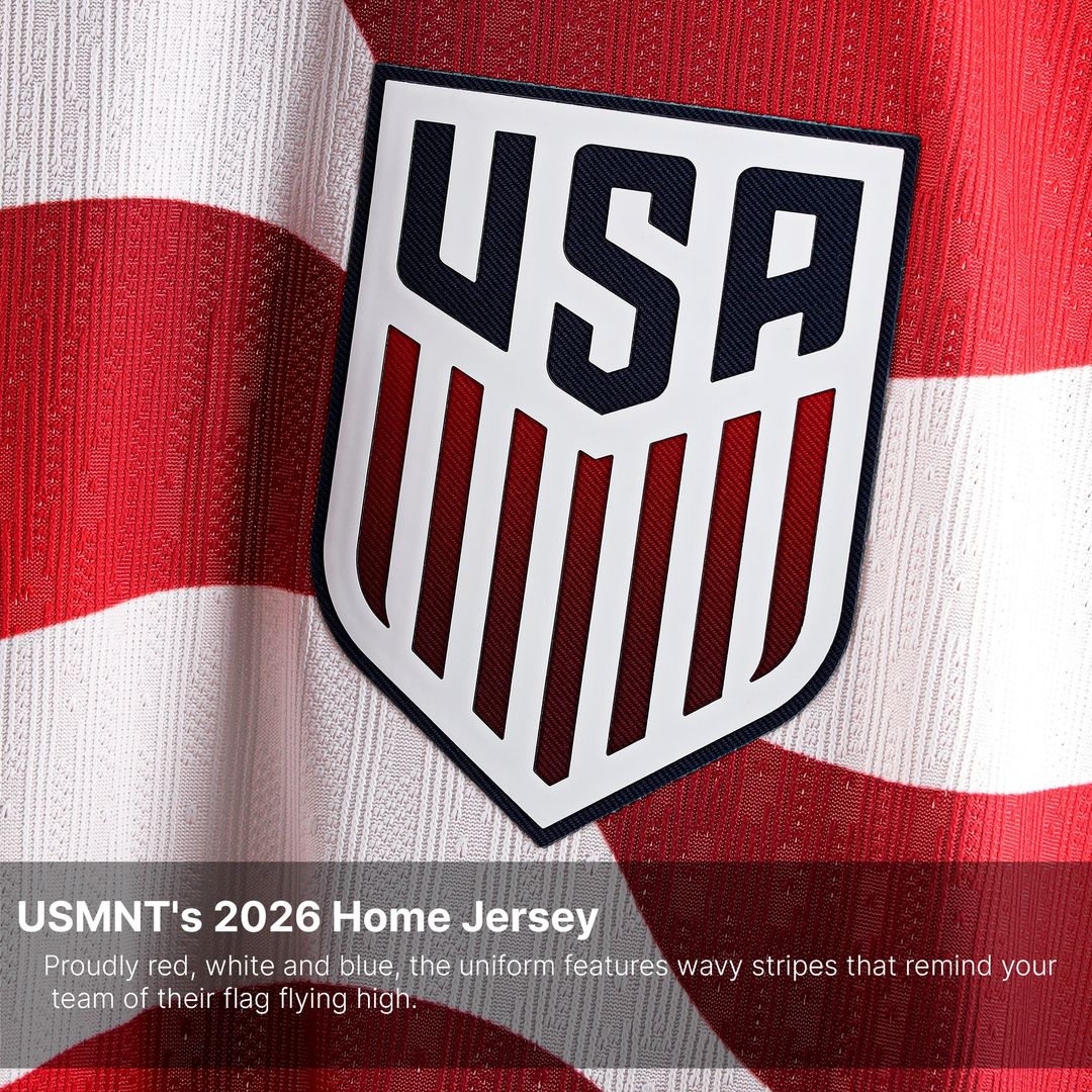 USMNT Nike Youth 2026 Home Match Authentic Jersey - White
