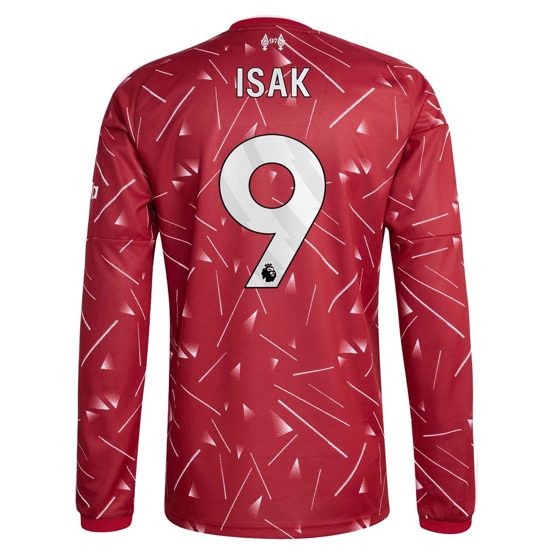 Alexander Isak Liverpool adidas 2026/27 Home Replica Long Sleeve Jersey - Red