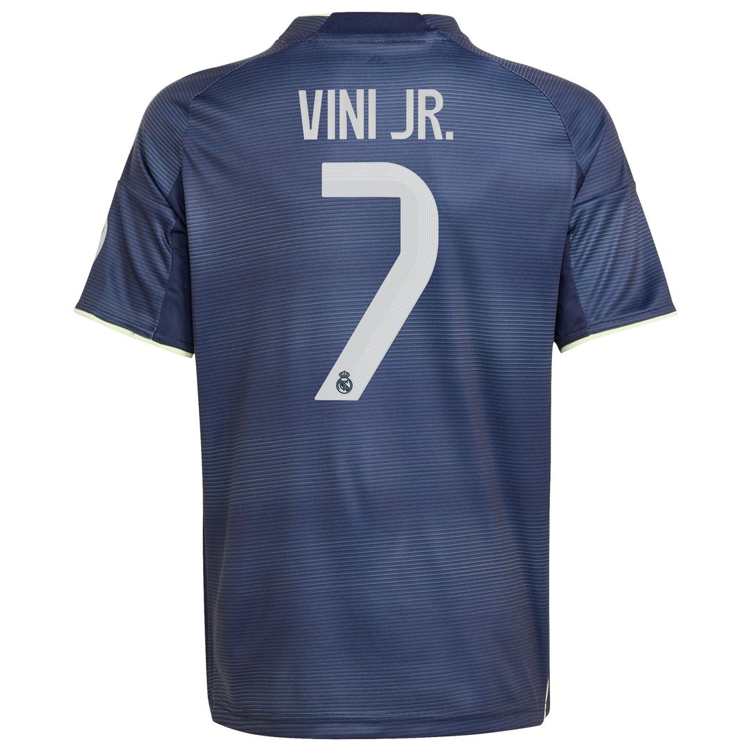 Vini Jr. Real Madrid adidas Youth 2025/26 Home Replica Jersey - White