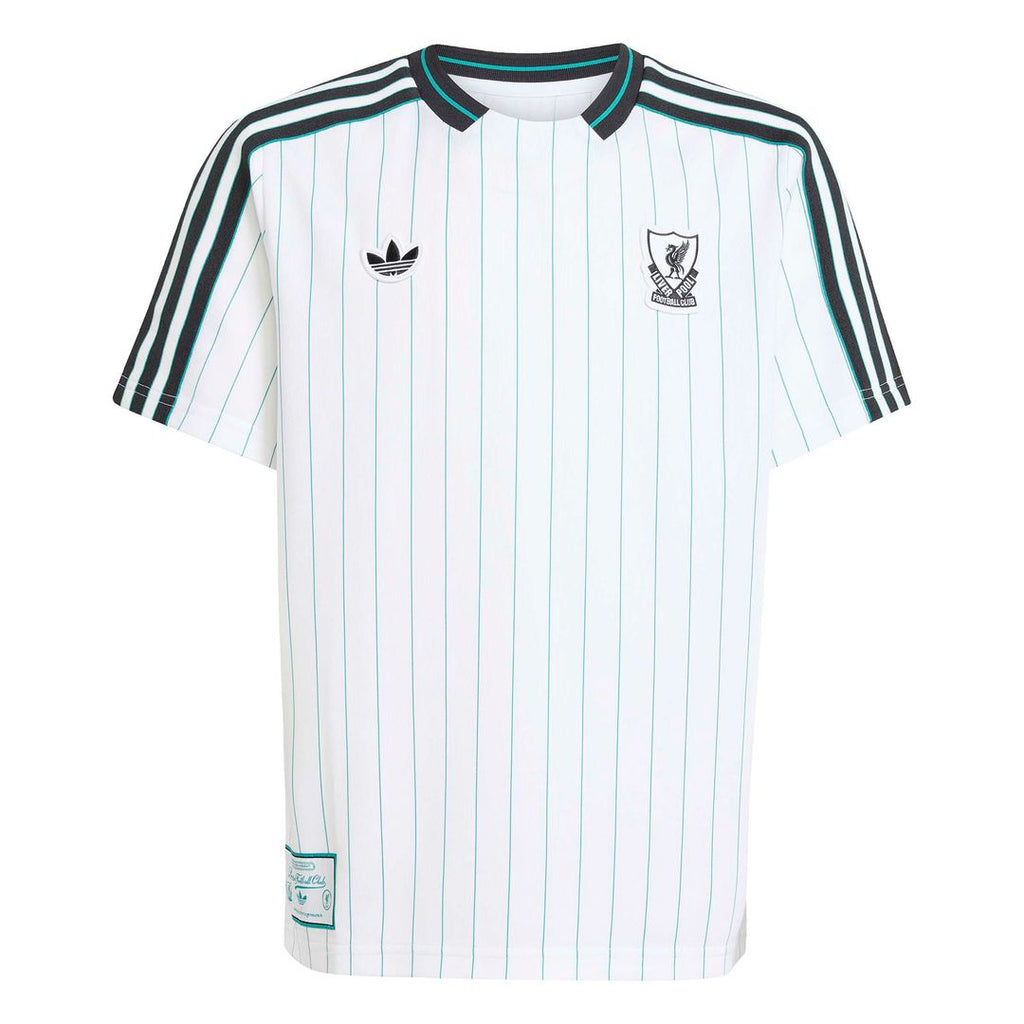 Liverpool adidas Youth Terrace Icons Fashion Jersey - White