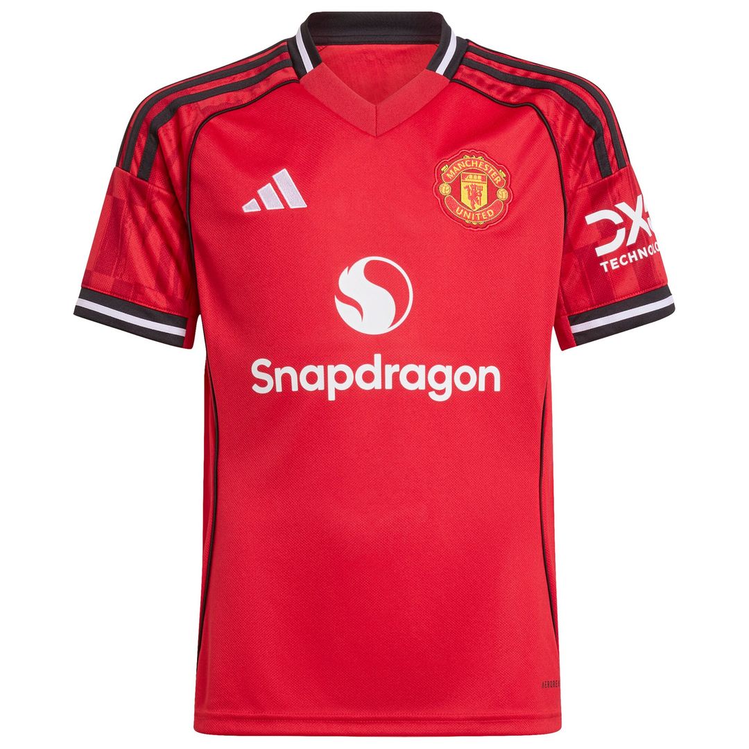 Marcus Rashford Manchester United adidas Youth Home 2025/26 Replica Player Jersey - Red