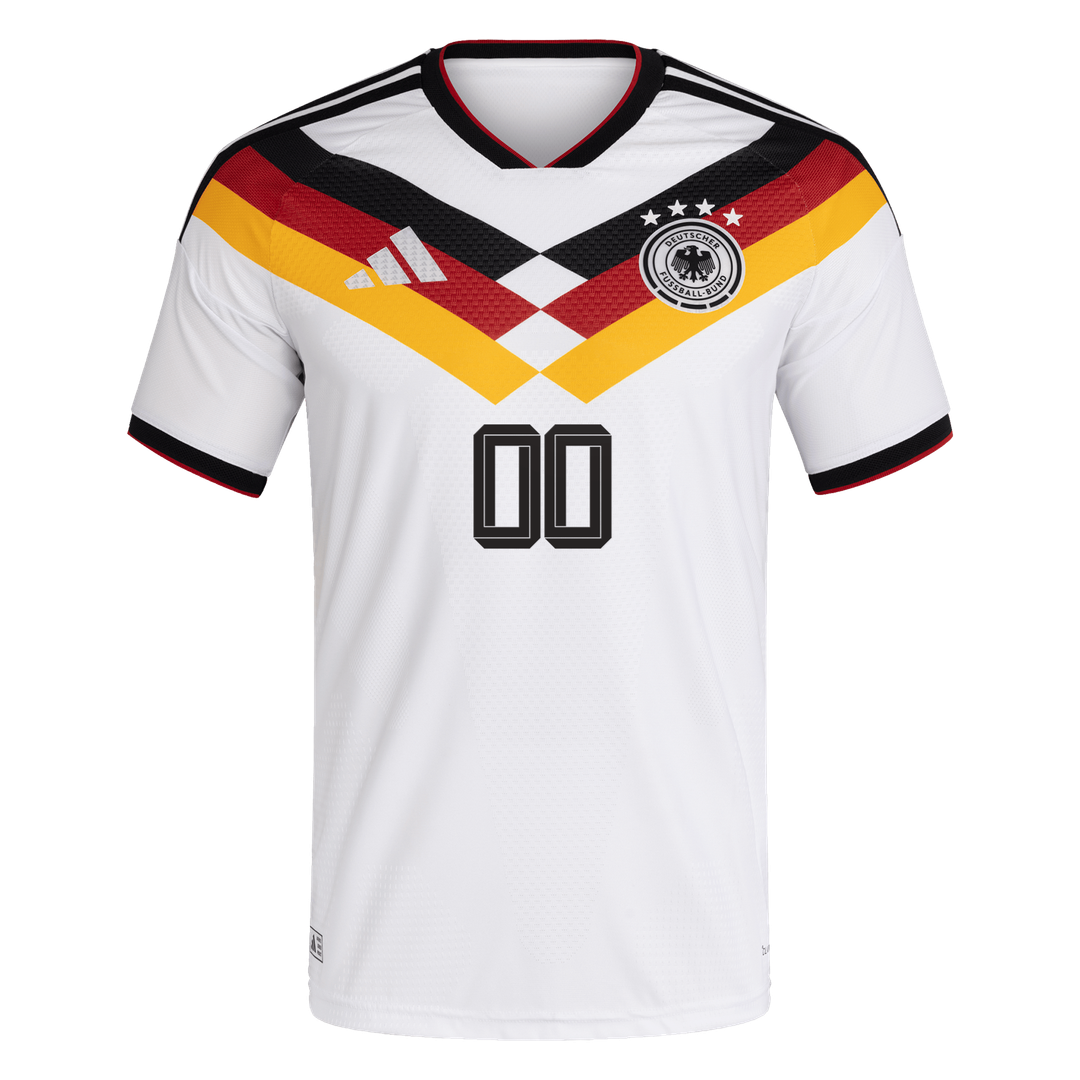 Germany National Team adidas 2026 Home On-Field Authentic Custom Jersey - White