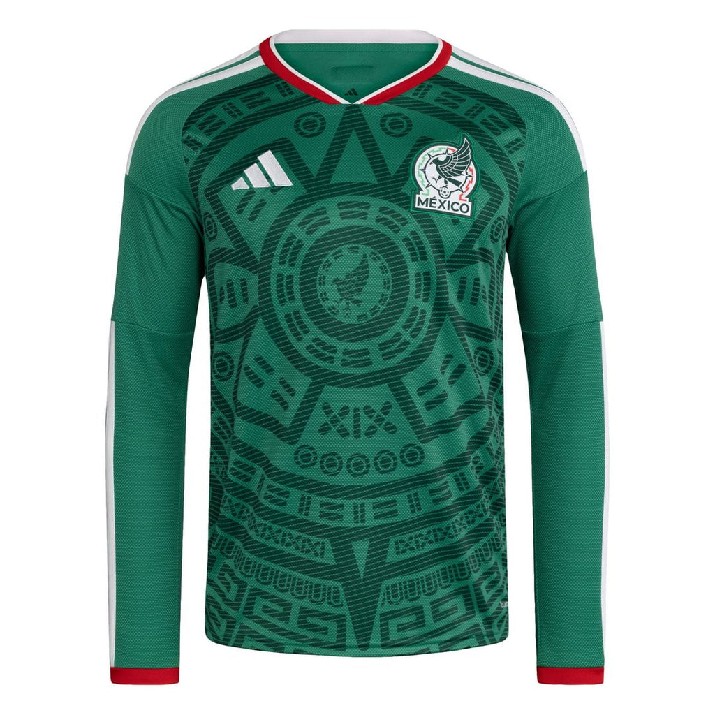 Mexico National Team adidas 2026 Home Replica Long Sleeve Jersey - Green