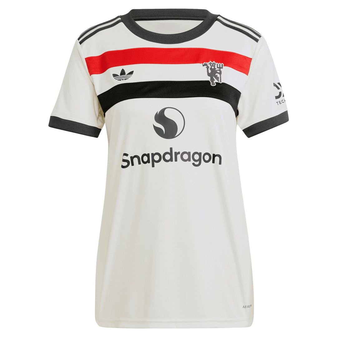 Manchester United adidas Originals Women's 2024/25 Third Custom Replica Jersey - Cream