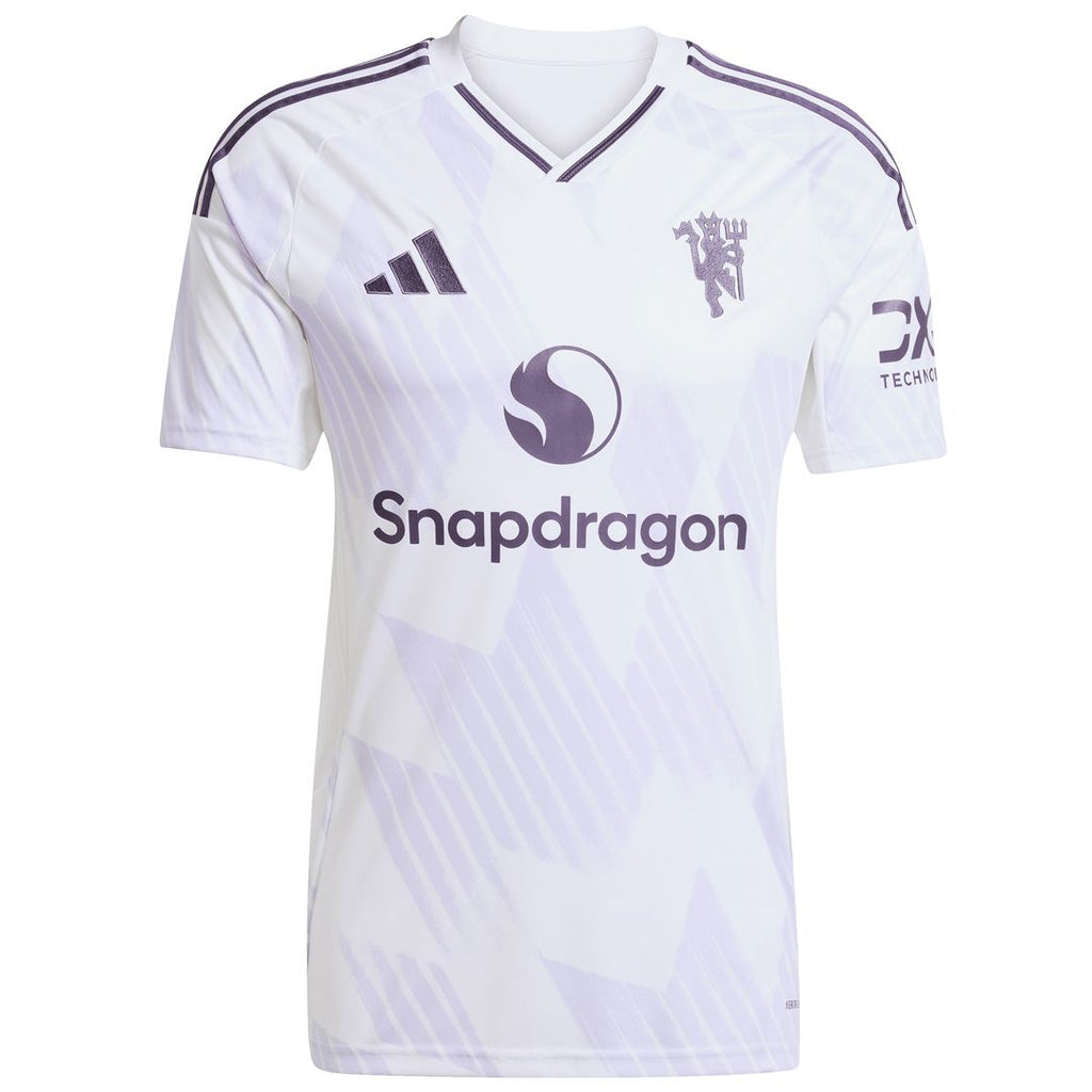 Manchester United adidas 2025/26 Away Replica Custom Jersey - White