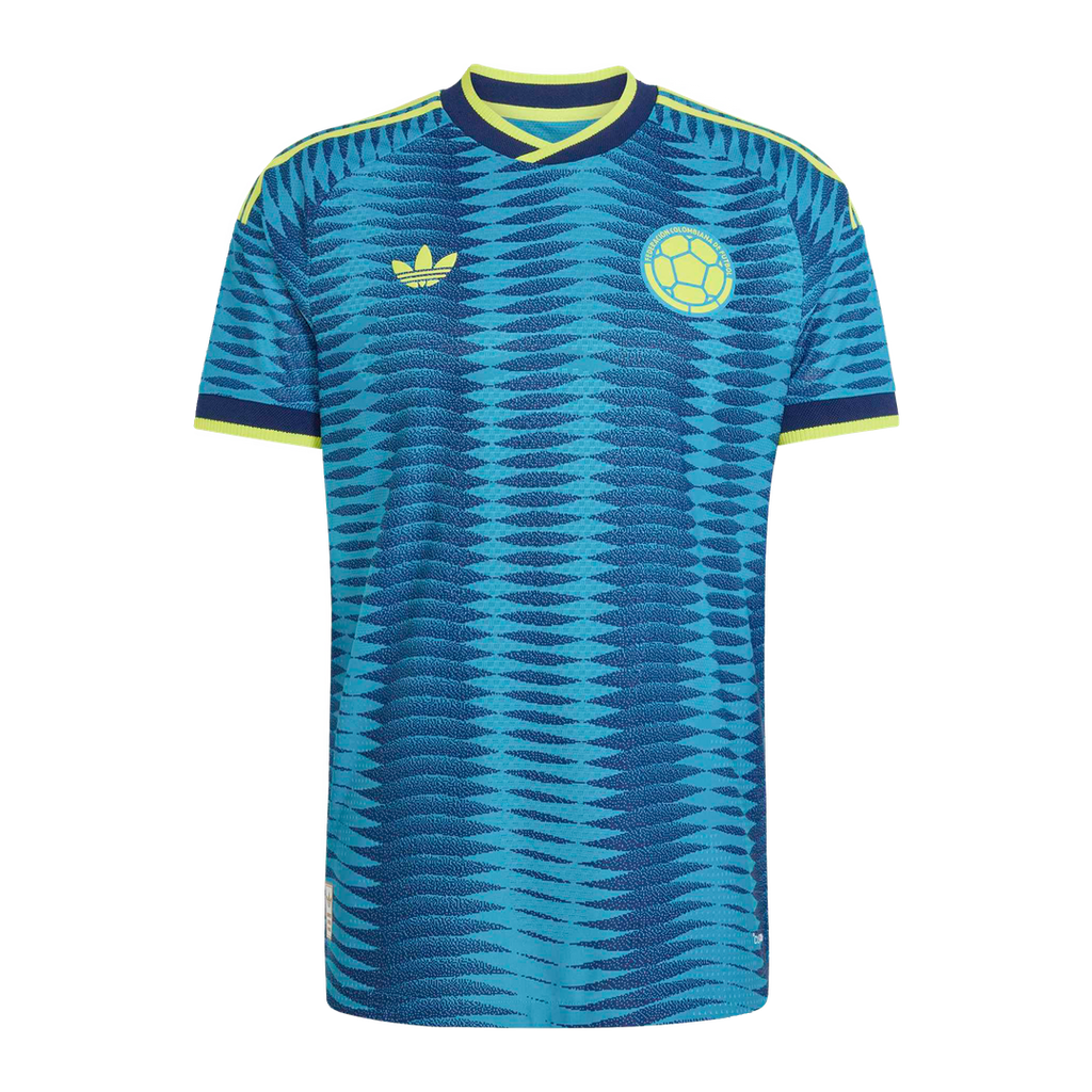 Colombia National Team adidas 2026 Away On-Field Authentic Jersey - Turquoise