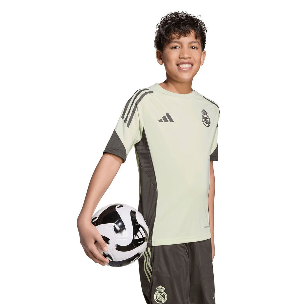 Real Madrid adidas Youth 2025/26 Training Jersey - Light Green