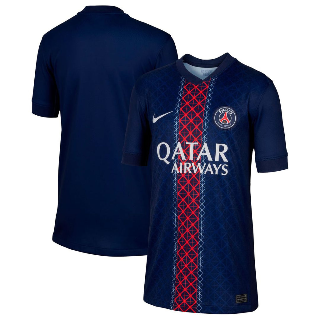 Paris Saint-Germain Nike Youth 2025/26 Home Replica Jersey - Navy