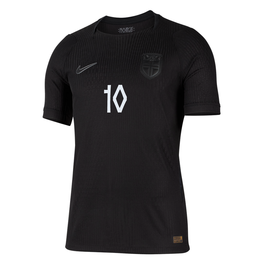 Martin Ødegaard Norway National Team Nike 2026 Away Match Authentic Jersey - Black
