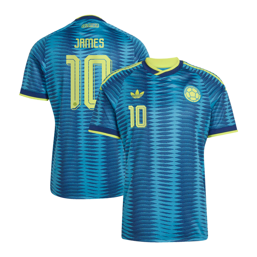 James Rodríguez Colombia National Team adidas 2026 Away Replica Jersey - Turquoise