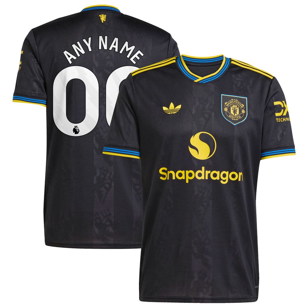 Manchester United adidas 2025/26 Away Replica Custom Jersey - White