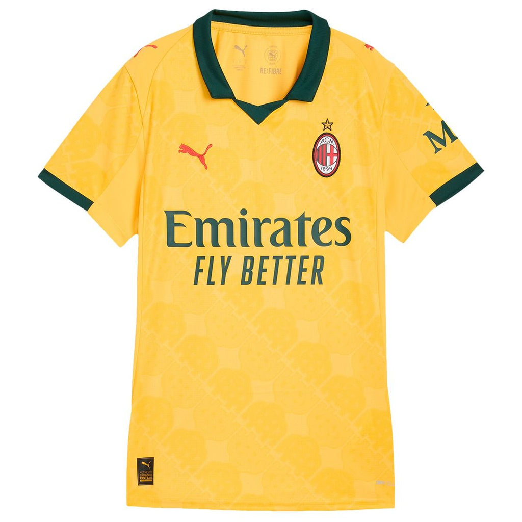 AC Milan Puma Women's 2025/26 Third Replica Jersey - Yellow