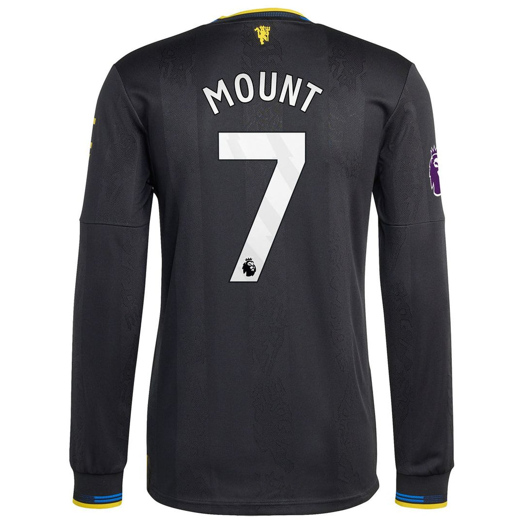 Mason Mount Manchester United adidas 2025/26 Away Authentic Long Sleeve Player Jersey - White