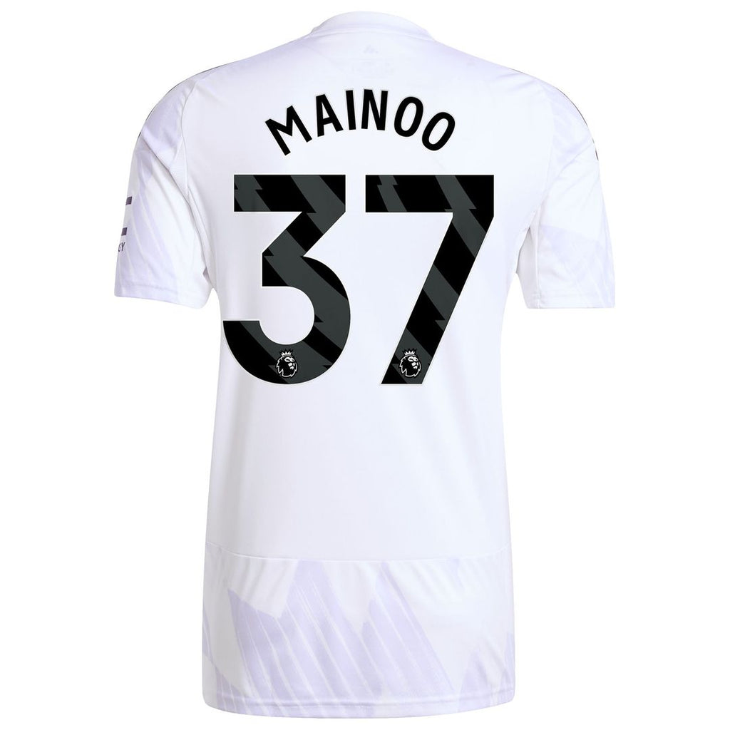 Kobbie Mainoo Manchester United adidas 2025/26 Away Replica Player Jersey - White