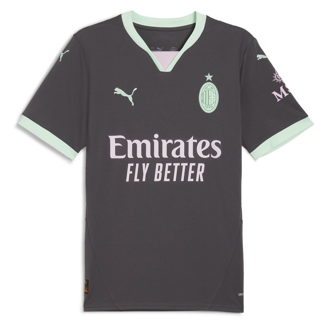 Christian Pulisic AC Milan Puma 2024/25 Third Replica Player Jersey - Charcoal