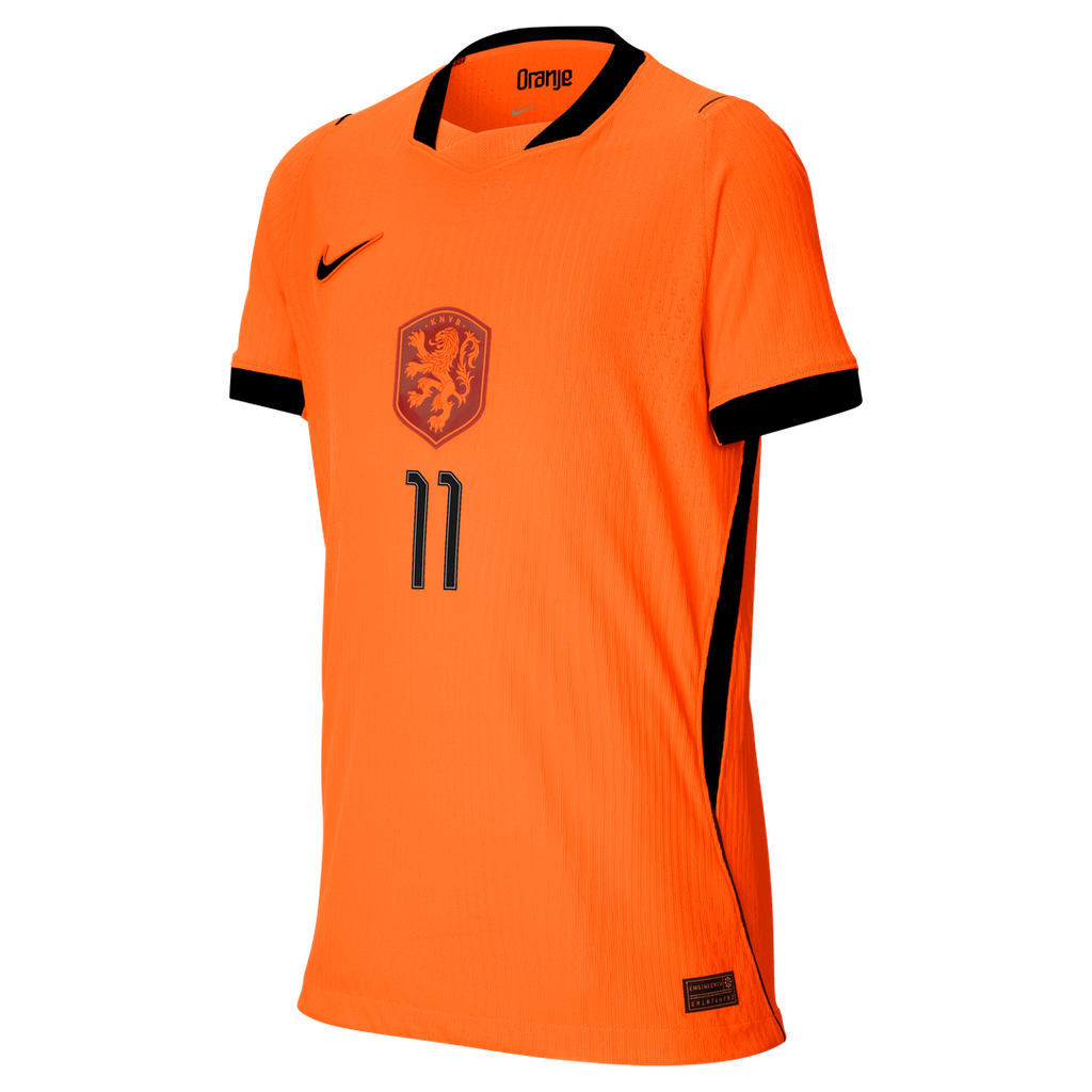 Cody Gakpo Netherlands National Team Nike Youth 2026 Home Match Authentic Jersey - Orange