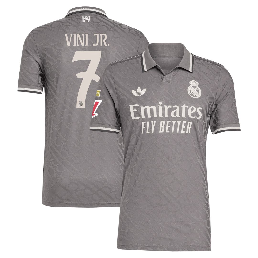 Vini Jr. Real Madrid adidas 2024/25 Home Authentic Player Jersey - White